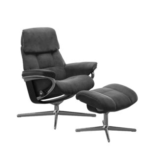 Stressess Ruby fauteuil met hokker
